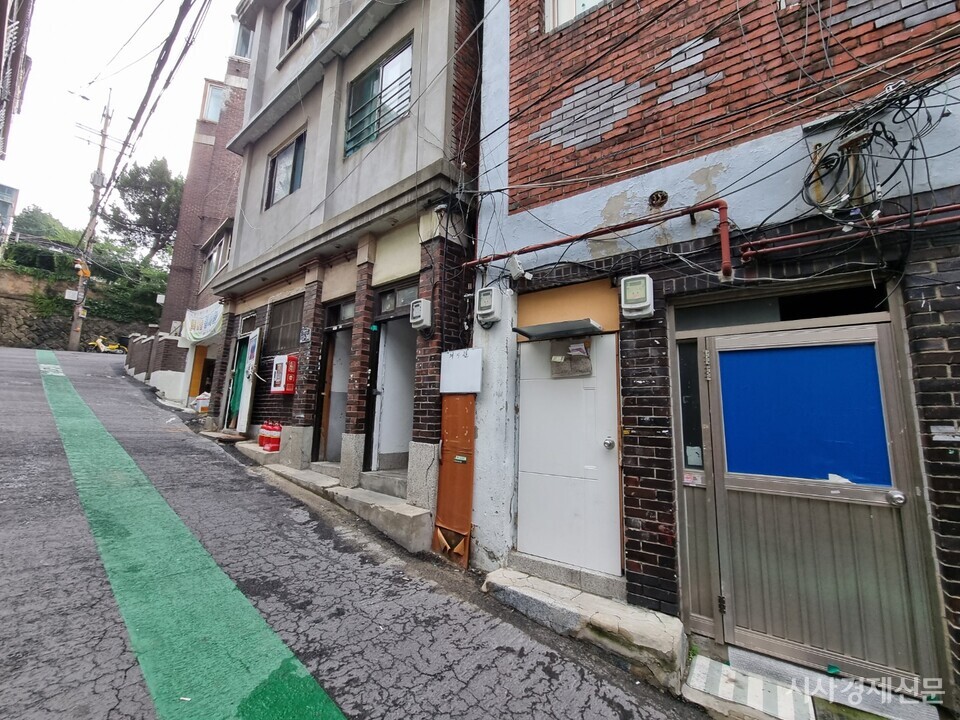 지난 22일 동자동 쪽방촌의 거리 모습 사진=박영신 기자