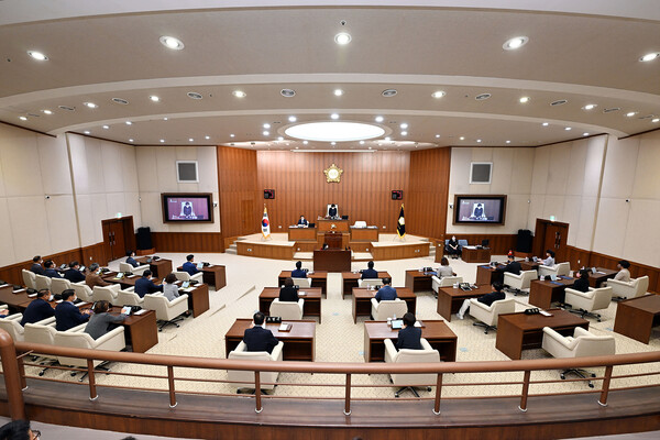 의정부시의회 제317회 임시회 모습(사진제공=의정부시의회)