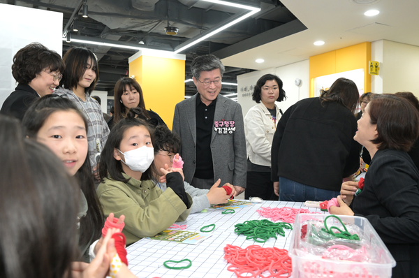 5월 3일 중구청소년센터 재개관 기념행사 사진. 사진=중구
