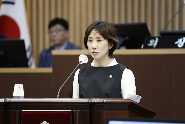 간담회에서 오는 30일 간담회 개최에 대한 의지를 밝히는 강민하 의원. 사진=서대문구의회