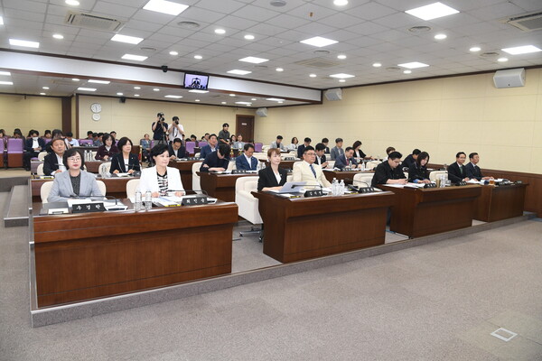 제261회 제1차 정례회 제3차 본회의가 진행되고 있다. 사진=영등포구의회