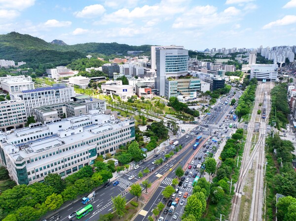 연세대 앞 경의선 지하화 개발 추진 구간. 사진=서대문구