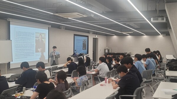 대학전공 심화탐구 수업시간. 사진=증구